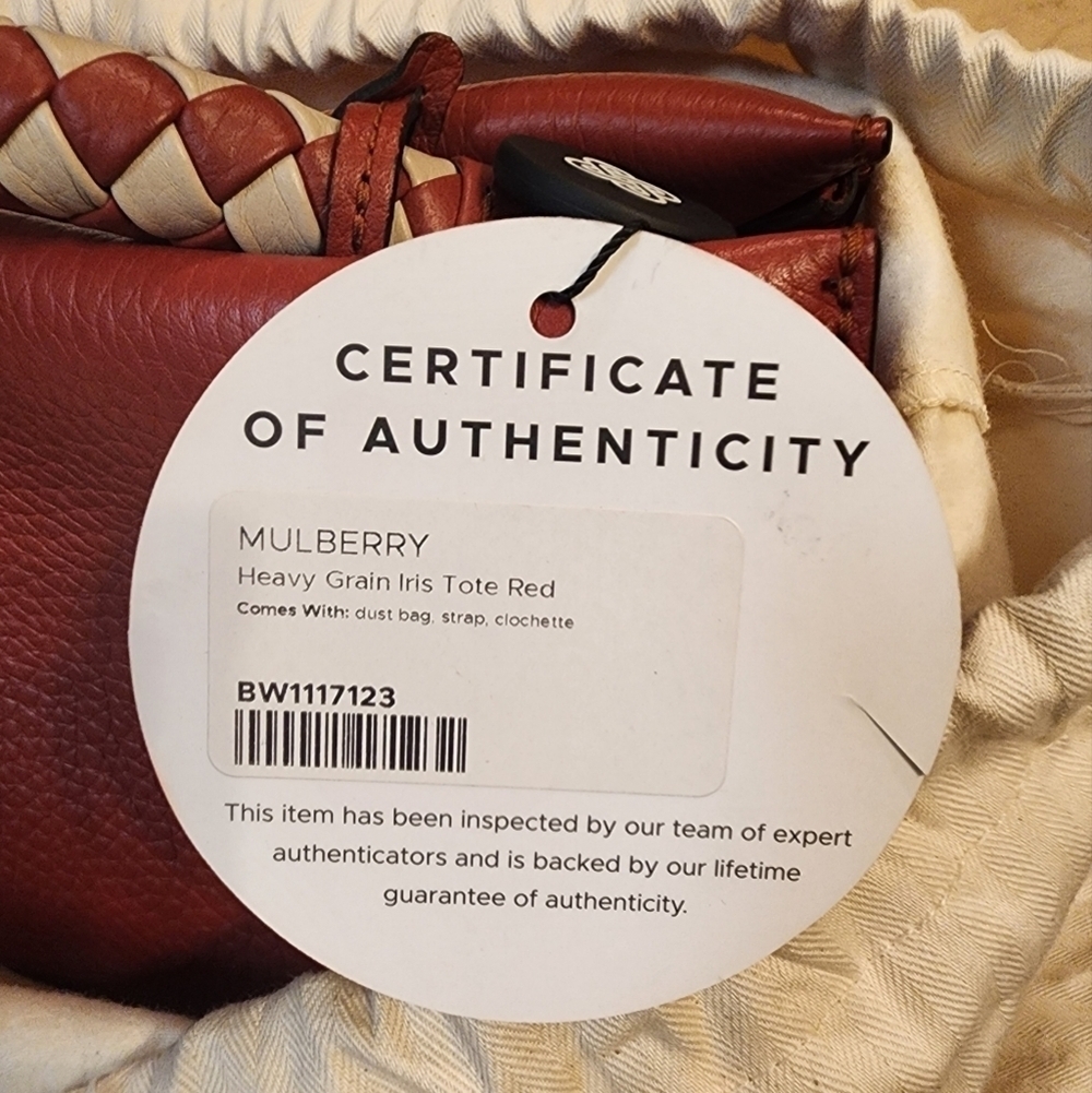 MULBERRY Heavy Grain Iris Tote - Picture 8 of 9